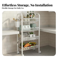 Space-Saving Design Rolling Microwave Cart Lockable Casters Microwave Oven Stand Heavy Duty Kitchen Storage Trolley Sturdy Construction for Apartment Dwellers, Homeowners, Pantry, Garage, Balcony, Living Room