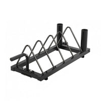 Fitness Disc Holder Angled Dividers Barbell Rack Side Handle