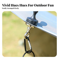 D-Buckle Design Attractive Tent Hook Portable Attractive Carabiner Hanger Easy Installation Outdoor Gear Multi-Purpose for Campers, Hikers, Travelers, Outdoors, Canopy, Home, Cruise Ship