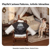 BJD Doll Sweater Unisex Design Doll clothes Easy to Wear Miniature Top