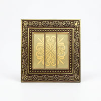 3D Floral Switch Plate Elegant Faceplate Luxurious for Renovation