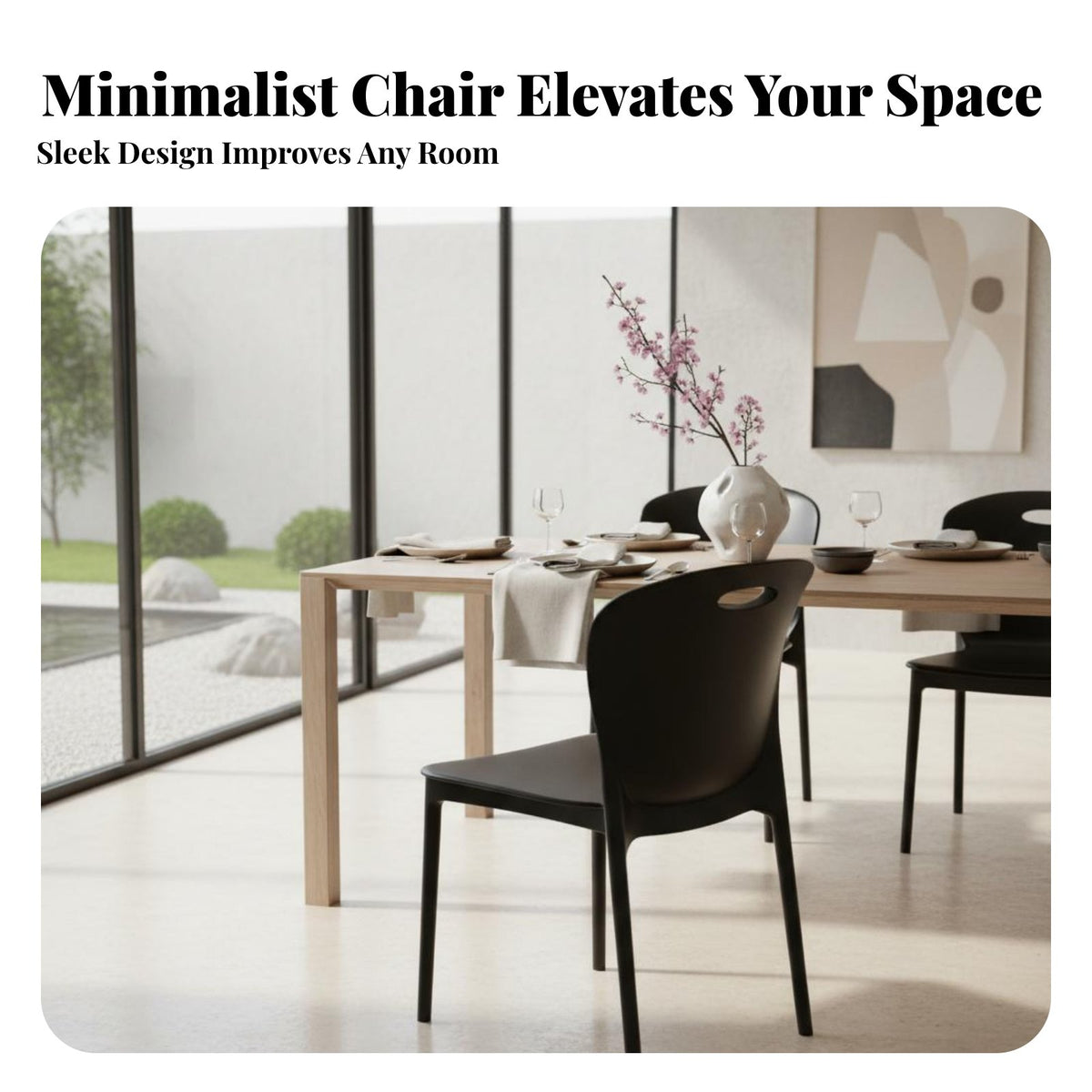 Light Luxury Design Stackable Backrest Chair Easy to Clean Modern Plastic Chair Sturdy and Stable Minimalist Dining Stool Reinforced Structure for Business Owners, Office Workers, Restaurant, Cafe, Kitchen, Living Room