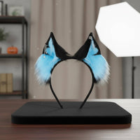 Faux Canine Ear Headband Realistic Look Wolf Ear Cosplay Headband Faux Canine Ears Handmade Cosplay Creature Ears Lightweight