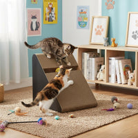 Cat Scratcher Triangle Cat Scratching Ramp Less Shedding Pet Supplies for Cats, Kittens, Indoor