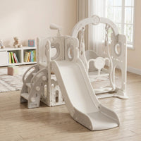 Young Child Slide and Swing Set Young Child Slide and Climber Playset Smooth Edges Multi-Feature Play Structure for Young Children, Playroom