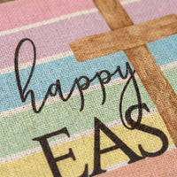 Easter Placemat Festive Bunny Placemat Washable Printed Linen Table Mat for Home Restaurant Holiday Party