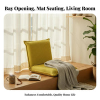 Adjustable Support Rest Seat Foldable Design Adjustable Floor Lounger Space-Saving Multi-Functional for Readers, Bay Window