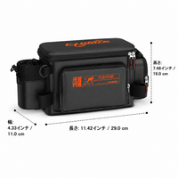 Waterproof Fishing Bag Nylon Waist Bag Compatible with Bass Fishing and Rock Fishing Multi-Functional Shoulder Bag