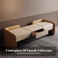 Padded Shoe Rack Bench Multi-Functional Upholstered Shoe Rack Comfortable Seat Padding Modern Design for Apartment Dwellers