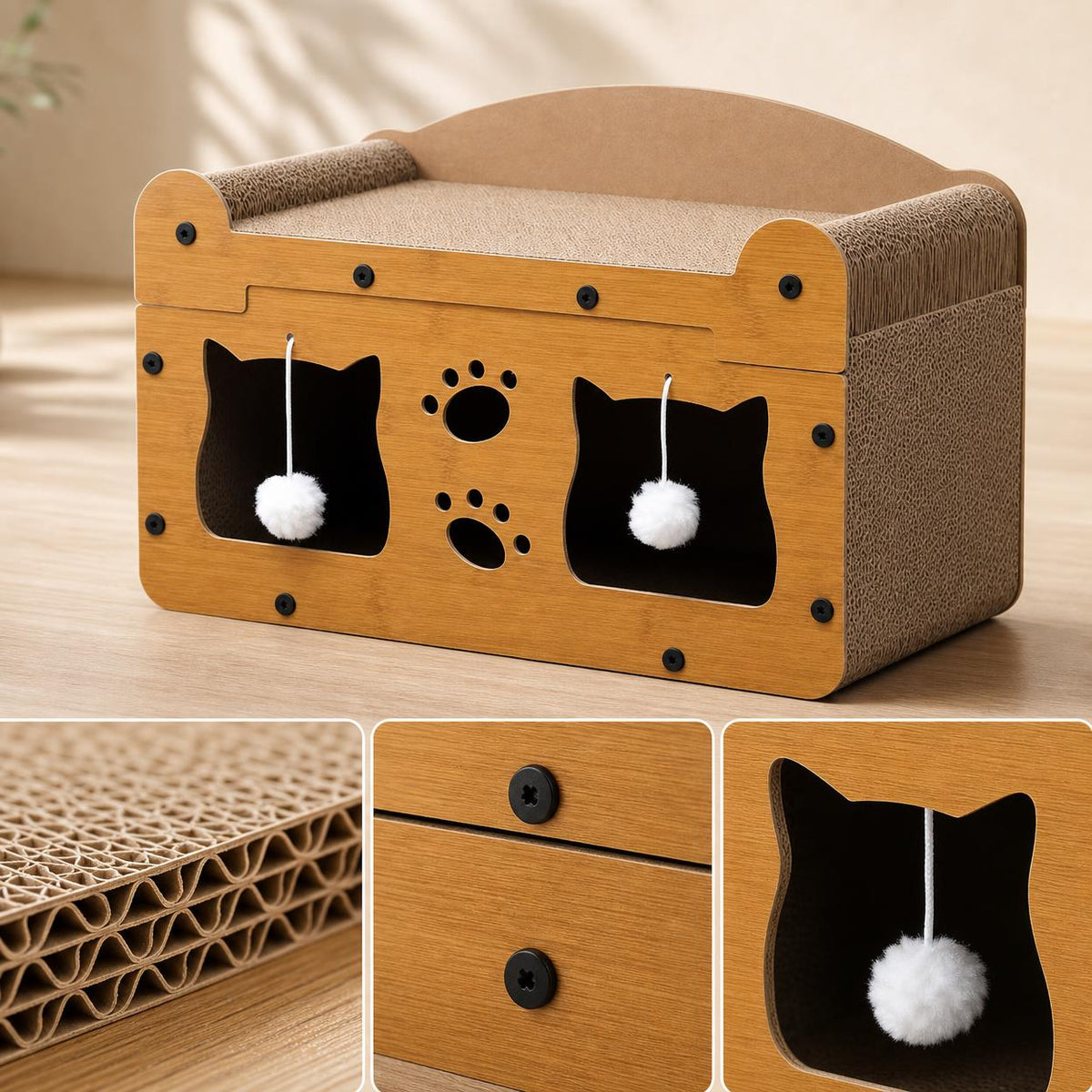 cat scratcher house
