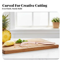 Pineapple Fruit Skinner Versatile Curved Peeling Multifunctional Fruit Peeling Curved Cutting Tool for Home Cooks, Restaurant Picnic