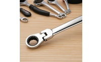 6 Pieces Ratcheting Box Wrench Set Long Handle Double-Ended Wrenches with Swiveling Heads -Finished Hand Tools for Home Mechanics