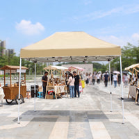Protection Canopy Tent with Hexagonal Frame Waterproof Canopy with Hexagonal Legs Rainproof Instant Shelter Sun-Shielding for Vendors, Event Organizers, Market Stalls, Night Markets, Fairs