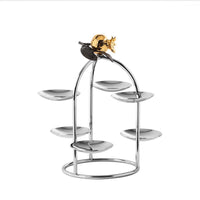 Stainless Steel Dessert Display Stand Multi-Tier Dessert Stand with Tiers Freestanding Tiered Serving Tray Stable for Caterers