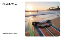 9ft Wave Leash All-Gender Wave Board Leg Rope Knee Cuff Wave Leash Double Rotating Joint 7mm Wave Ing Tether Flexible Connector