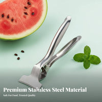 Stainless Steel Fruit Clamp Long-Lasting Water Fruit Splitter Tongs Water Fruit Breaking Tool Easy to Use Fruit Display Clamp