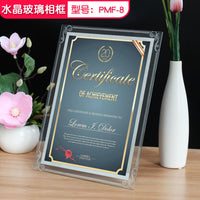 A4 Certificate Display Frame with Glass - Award, Honor, Document, Photo