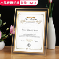 A4 Certificate Display Frame with Glass - Award, Honor, Document, Photo