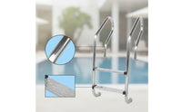 Stainless Steel Pool Ladder Rust-Resistant Pool Ladder with Non-Slip Steps Easy to Install for Homeowners