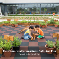 Mortise and Tenon Interlocking Blocks Strong Load-Bearing Carbonized Wood Play Structure Resilient Large Wooden Building Blocks for Playground