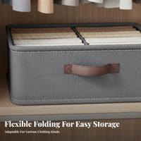 Compartment Clothes Box Double Row Layvisible 9compartment Clothing Sorter Space Saving