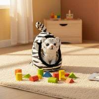 Soft and Cuddly Creature Plushie in Nest Great Gift Stuffed Creature with Bed for Children, Toddlers, Bedroom, Playroom