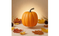 Decorative Foam Pumpkins Farmhouse Fake Pumpkins Ribbed Pumpkin Decorations for Tabletops