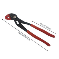 Quick-Adjust Pipe Pliers with Curved Gripping Surfaces Non-Slip Adjustable Pliers with Dipped Handles Ergonomic Compact for Mechanics, Workshops