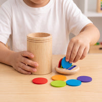 Color Sorting Toy Fine Motor Color Matching Toy Child-Centered Sorting Game for Young Children, Preschoolers, Homeschool, Playroom