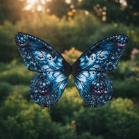 Butterfly Wing Accessories with Elastic Straps Satin Wearable Wing Pair for Kids, Cosplay, Stage Performance