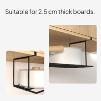 Foldable Iron Kitchen Storage Rack No-Drill Organizer