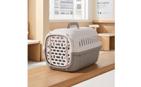 Pet Carrier with Barrier Secure Hard-Sided Cat Carrier Easy to Hygienic Pet Enclosure Crate with Handle cats, Car Travel