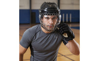 Secure Fit Helmet Face Mask with Visor Impact-Resistant Wire Face Guard with Visor Clear Gear Highclarity for Adults, Hockey, Sparring