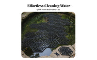 20 Pieces Hexagonal Fish Guard PP Material Buoyant Pond Protector Grid Nearly Invisible Waterfowl Deterrent Grid for Koi Ponds