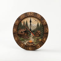 Silent 3D Wall Clock Quiet Clock with Raised Numerals Battery Powered Timepiece Easy to Read for Living Room, Bedroom, Study, Entryway