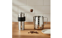 Manual Coffee Grinder Anti-Slip Grip Hand Coffee Bean Grinder Kitchen Gadget Lightweight Viewing Window for Travelers, Camping