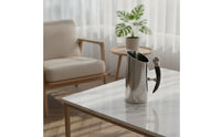 Ice Bucket with Handle Stainless Steel Ice Bucket Cylindrical Vessel for Decorators, Tabletop