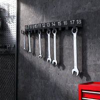 Numbered Wrench Organizer Space-Saving Wall-Mounted Mounted Wrench Rack Easy Installation Spanner Storage Hanger for Workshop