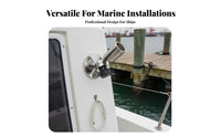 Adjustable Boat Antenna Base 316 Stainless Steel Rotating Bracket Adjustable Antenna Base Rust-Resistant