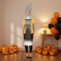 Utensil Costume Funny Silver Lustrous Costume Reflective Cosplay Outfit for Adults