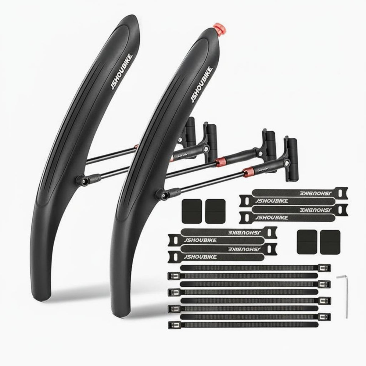 Quick Release Cycle Mudguard Full Coverage Front and Rear Bike Fenders Impact Resistant Front and Rear Mud Flaps for Road Cyclists, Commuting