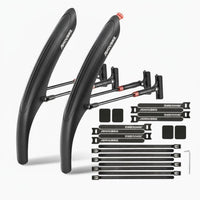 Quick Release Cycle Mudguard Full Coverage Front and Rear Bike Fenders Impact Resistant Front and Rear Mud Flaps for Road Cyclists, Commuting