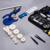 Portable Watch Repair Tool Kit with Case Organized Watch Repair Kit with Carrying Case Compact Complete for Hobbyists, Technicians, Home Maintenance, Bracelet Sizing