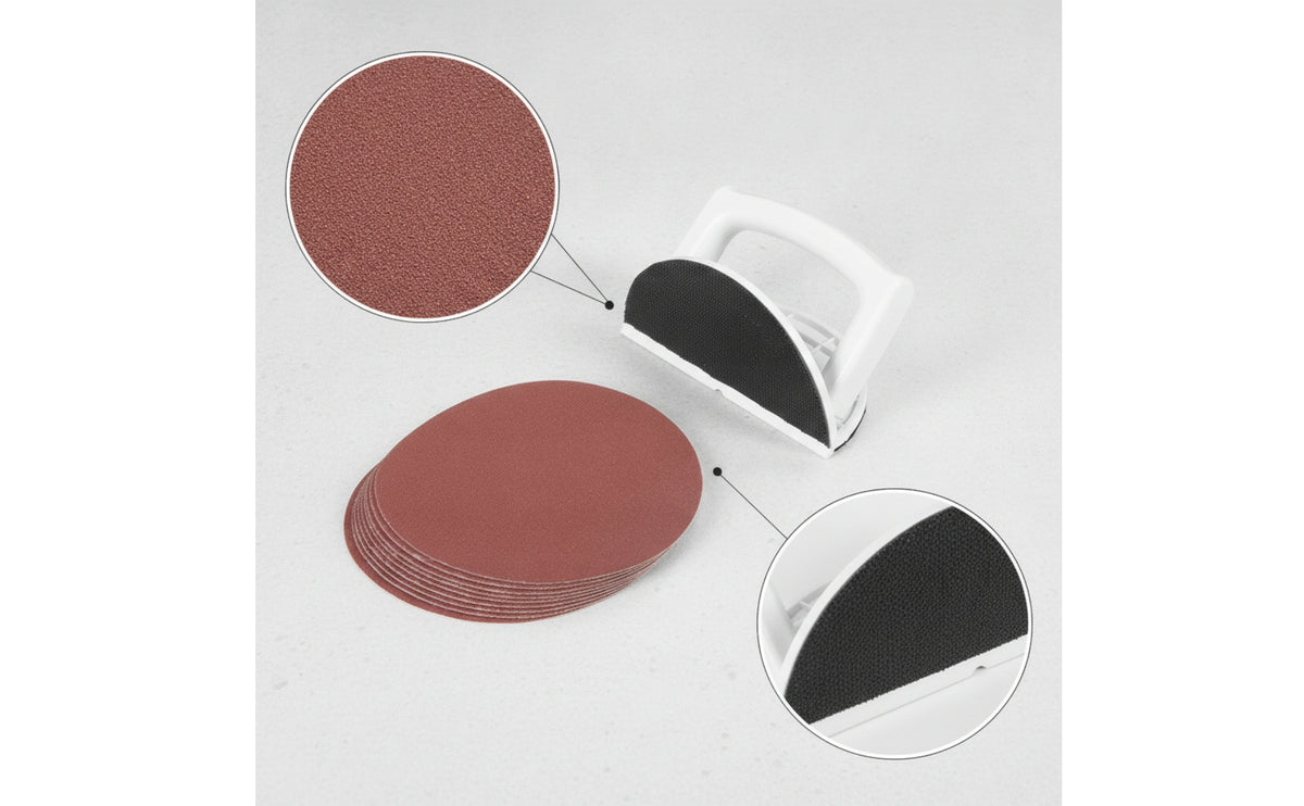 Inside Corner Sander Self-Adhesive Corner Sanding Frame Sanding Frame with Hand Grip Semi-Circular Handheld