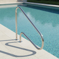 Pool Handrail Stainless Steel Pool Handrail with Base Ergonomic Grab Rail for Homeowners, Hotel Managers, Backyard