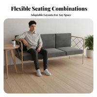 Nordic design Upholstered Booth and Chair Set Wrought Iron Frame Restaurant Seating Modern Minimalist Design Commercial Furniture Comfortable Upholstery for Cafe Owners, Interior Designers, Event Planners, Coffee Shop, Dessert Parlor, Bistro, Lounge Area