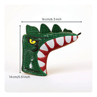 Dinosaur Putter Cover Green Putter Cover Headcover Textured Cool for Golfers