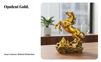 Brings Fortune and Good Luck Success Horse Ornament Auspicious Meaning Feng Shui Horse Decor Meaningful Gift for Entrepreneurs, Housewarming