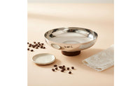 Stainless Steel Cake Effortless to Clean to Clean Decorative Fruit Stand Gift Idea Decorative Serving Bowl for Coffee Shop, Living Room