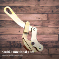 High Load Capacity Steel Wire Rope Tightener Safety Latch Hooks Double Hook Ratchet Puller Anti-Backward Design for Mechanics, Workshop
